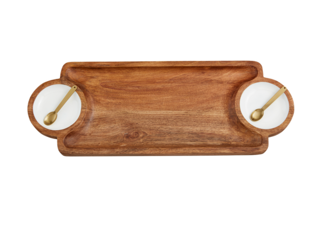 Board With Enamel Dip Set