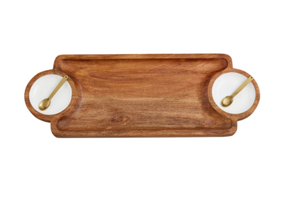 Board With Enamel Dip Set