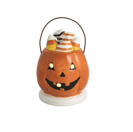 Pumpkin Basket Light-up Sitter
