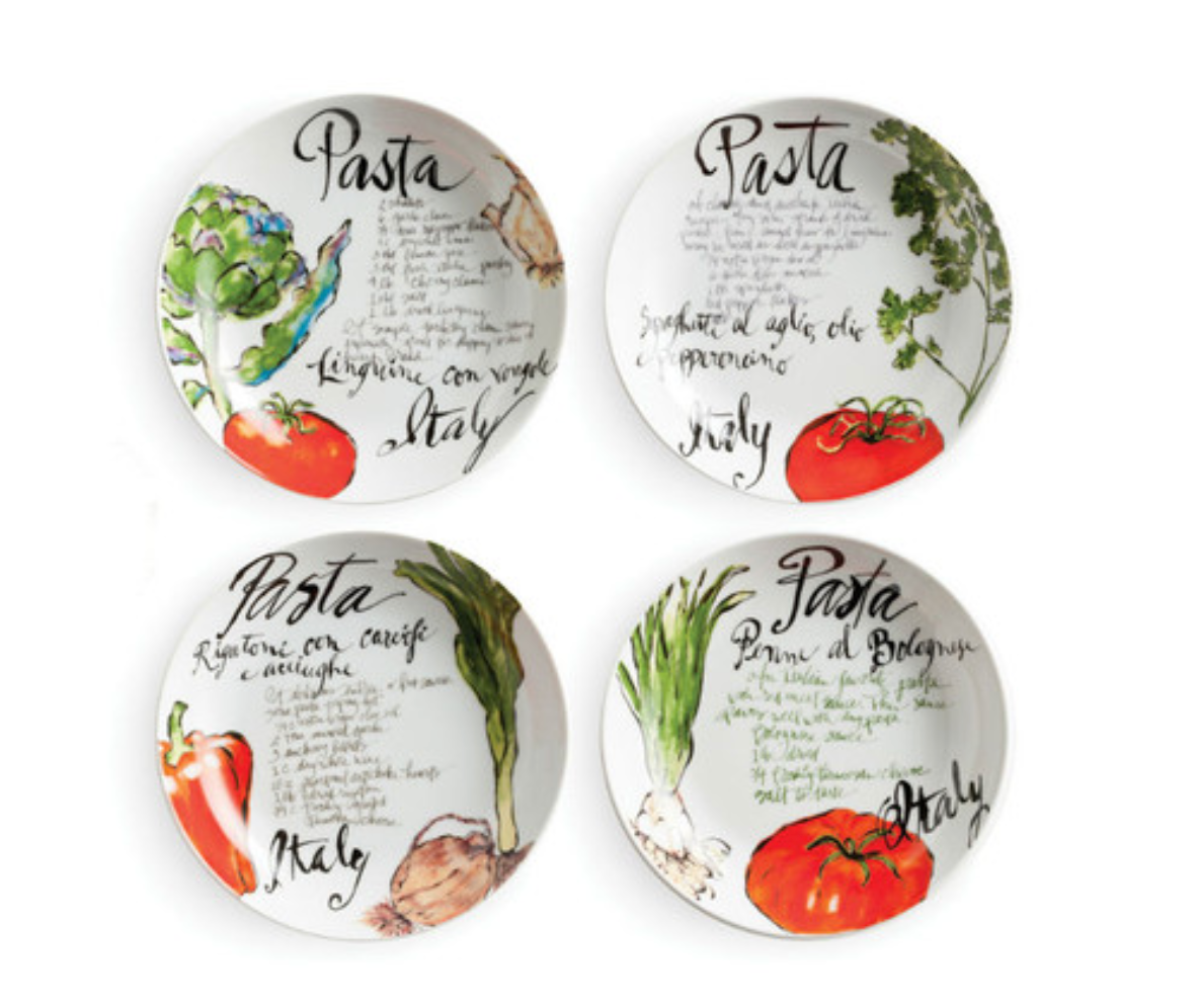 Pasta Italiana Pasta Bowls - Set of 4