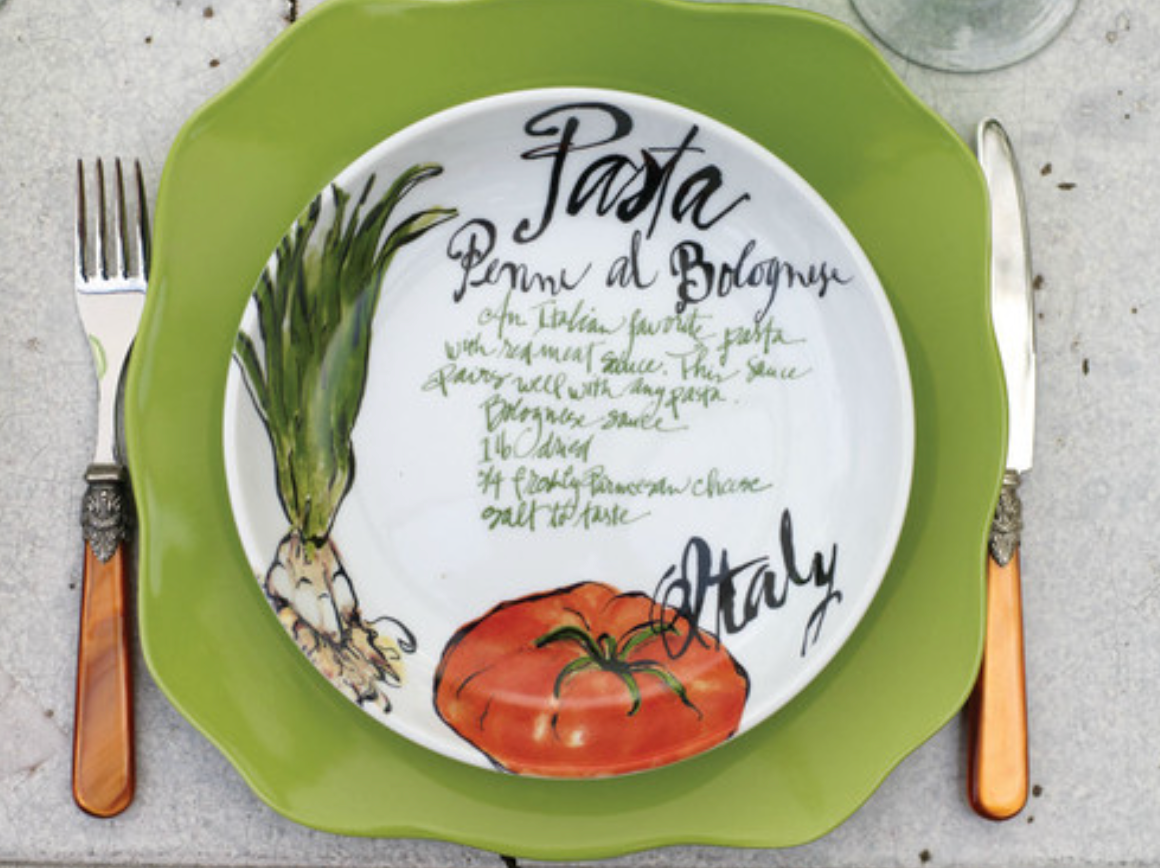 Pasta Italiana Pasta Bowls - Set of 4