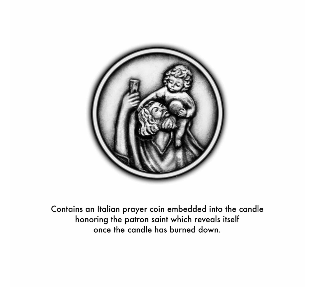 Saint Christopher Candle