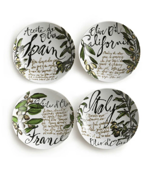 Olive Oil Dipping Dishes - Set of 4