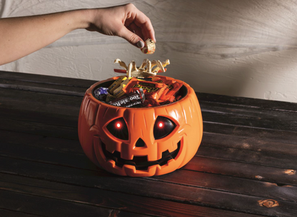 Animated Jack-O-Lantern Candy Bowl