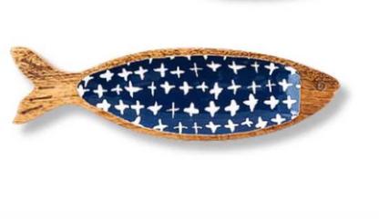 Geometric Pattern Fish Tidbit Tray