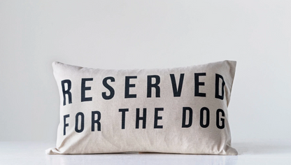 Reserved For The Dog Lumbar Pillow