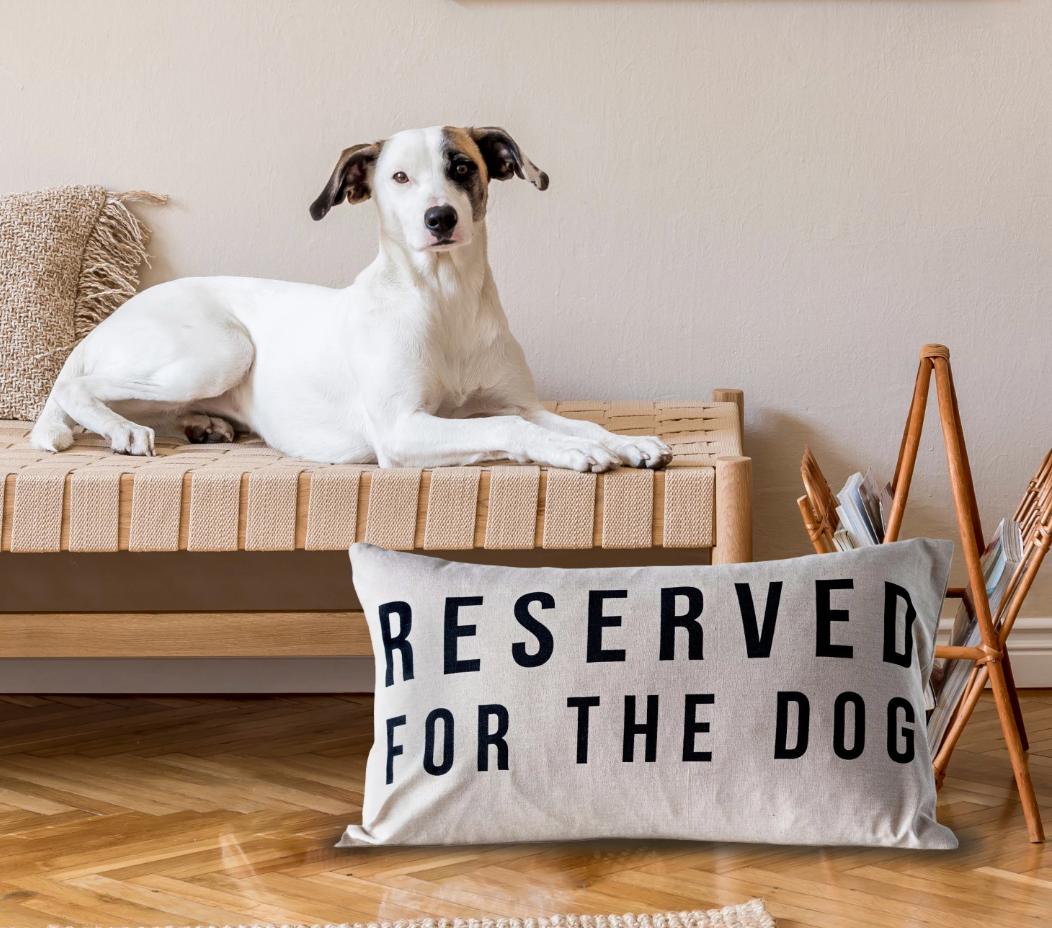 Reserved For The Dog Lumbar Pillow