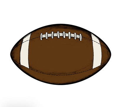 Die-cut Football Placemats - Set of 12