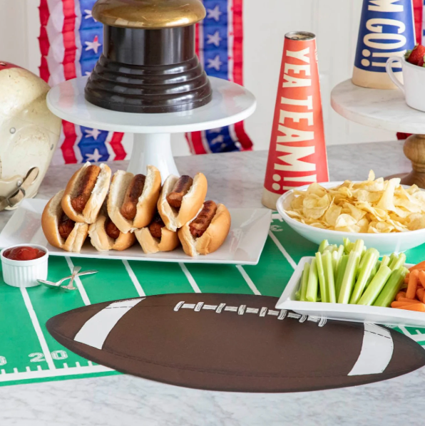 Die-cut Football Placemats - Set of 12