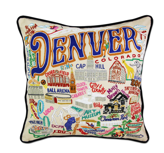 Denver Hand-Embroidered Pillow