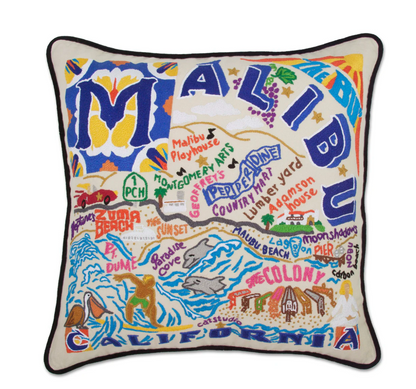 Malibu Hand-Embroidered Pillow