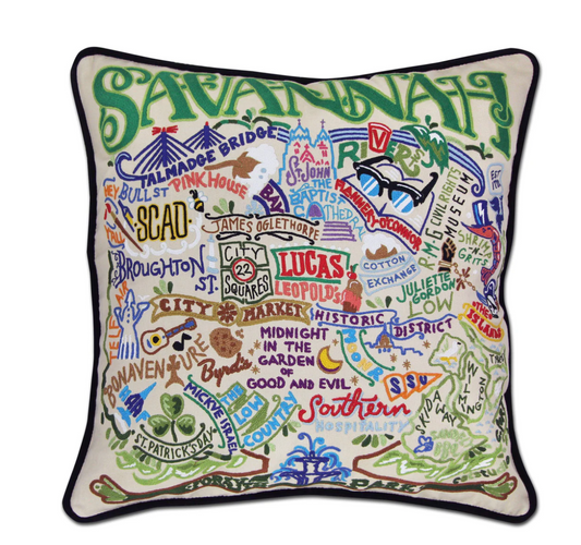 Savannah Hand-Embroidered Pillow