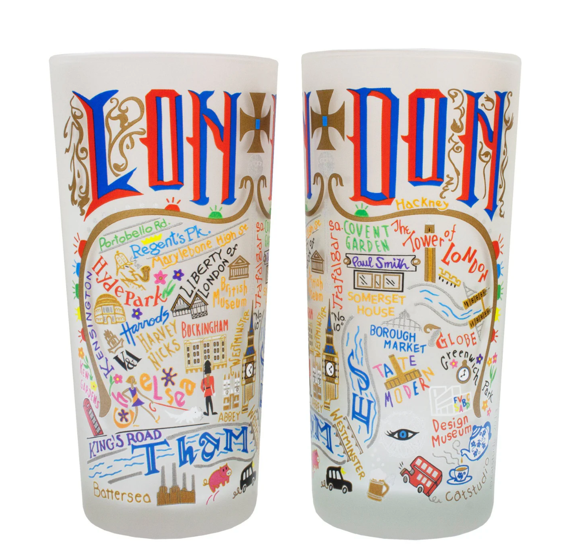 London Drinking Glass Set