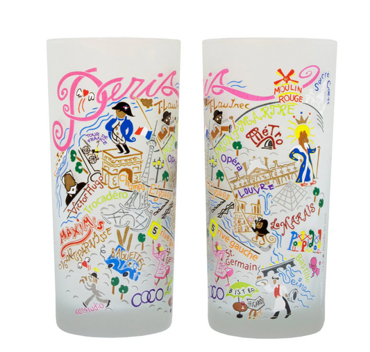 Paris Drinking Glass Set
