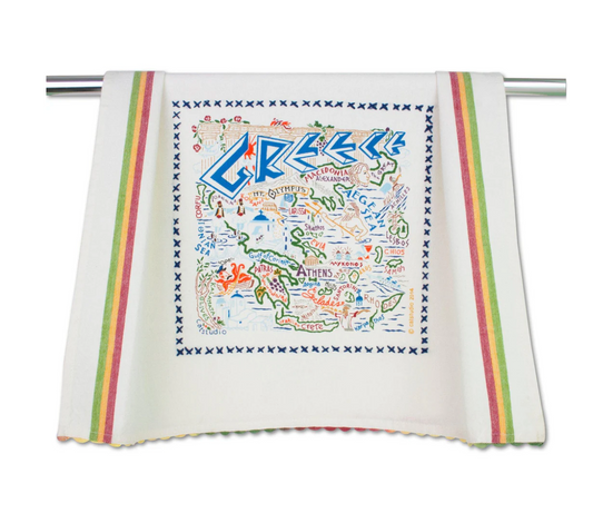 Greece Dish Towel