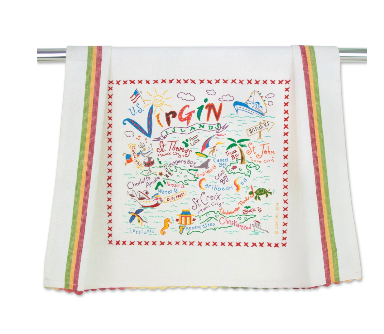 Virgin Islands Dish Towel