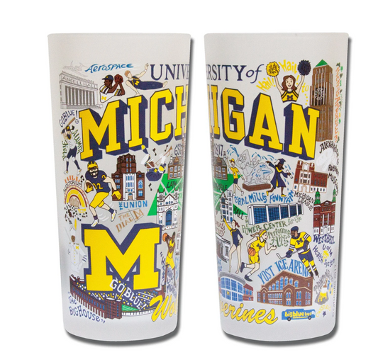 Michigan, University of Drinking Glass Set