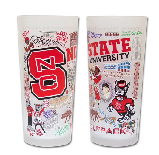 North Carolina State University Drinking Glass Set