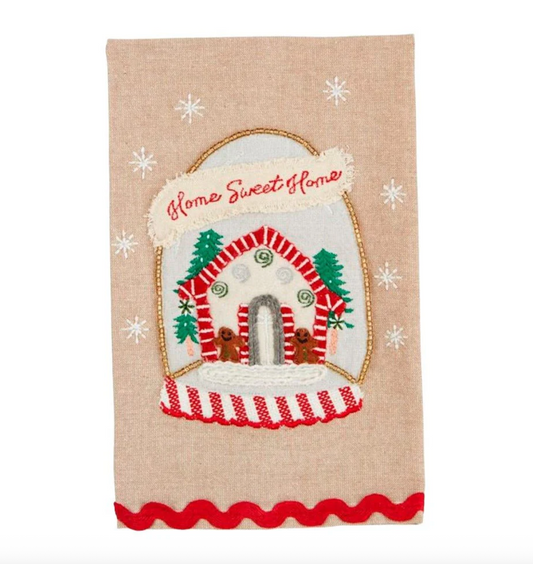 Home Gingerbread Embroidery Towel