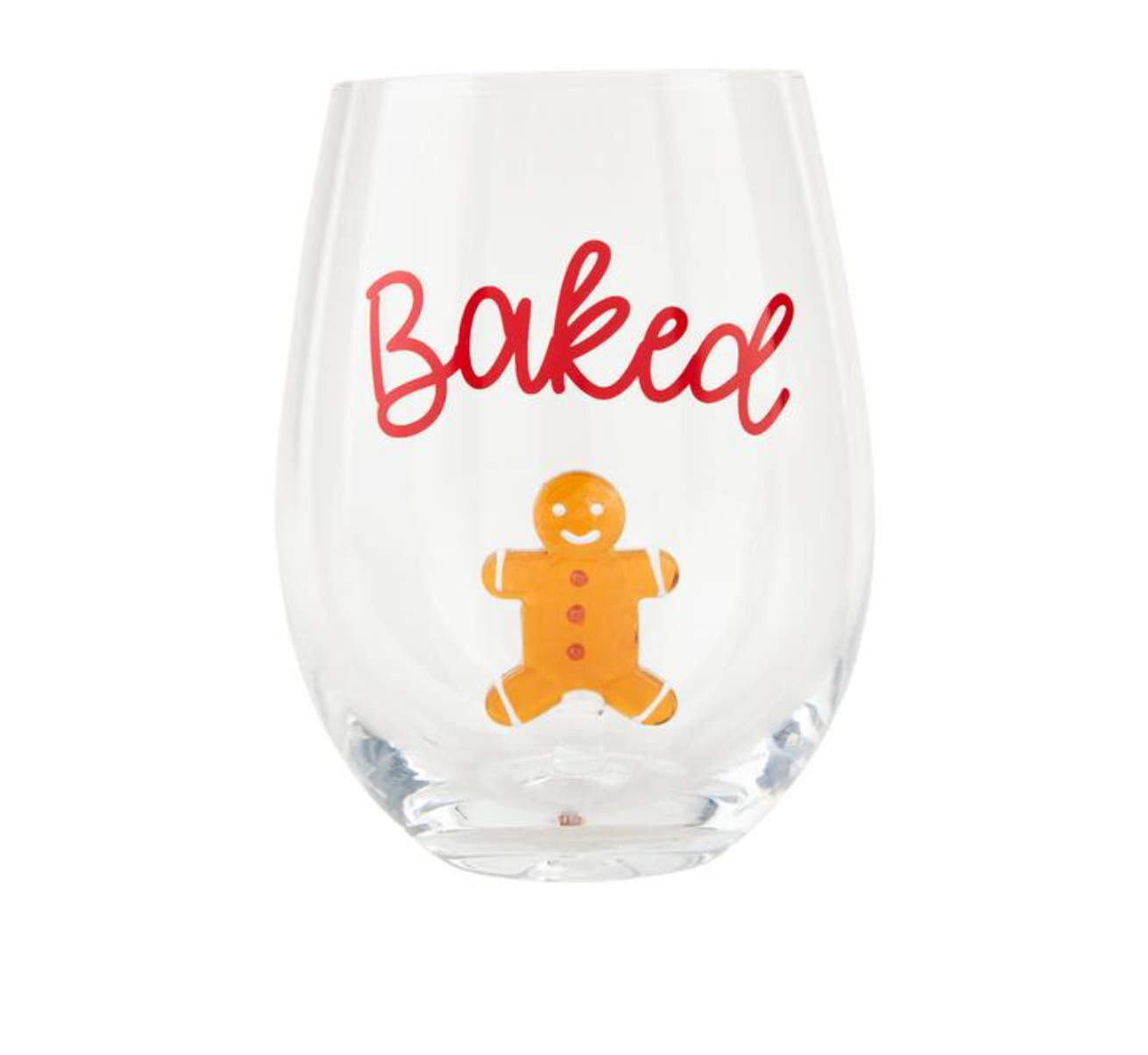 Gingerbread Man Icon Wine Glass