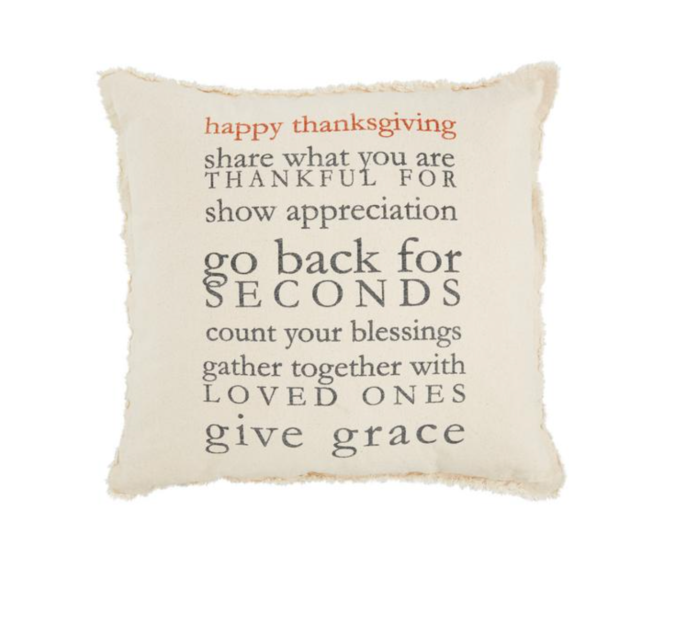 Thanksgiving Rules Pillow