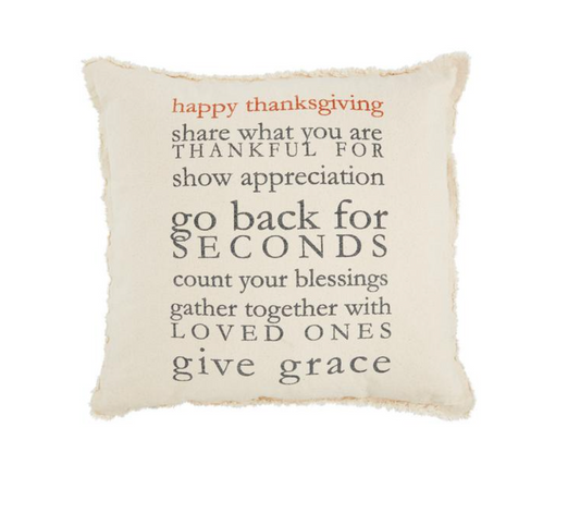 Thanksgiving Rules Pillow