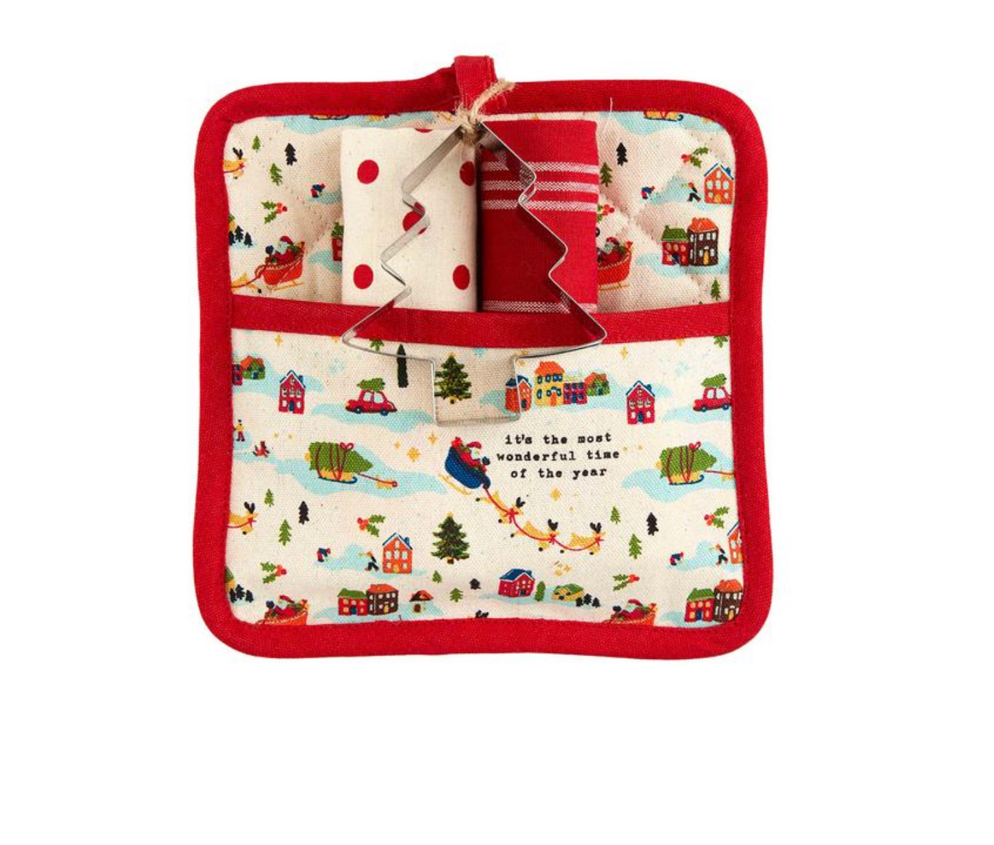 Santa Pot Holder Set
