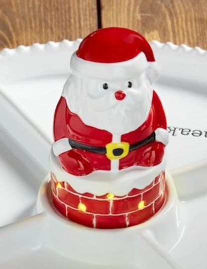Santa Chimney Musical Light Up Sitter