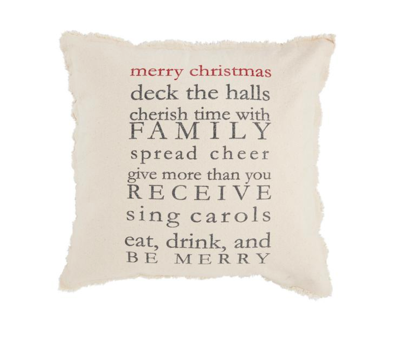 Christmas Rules Pillow
