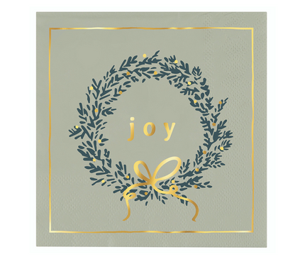 Ceramic Napkin Tray + Napkins - Joy