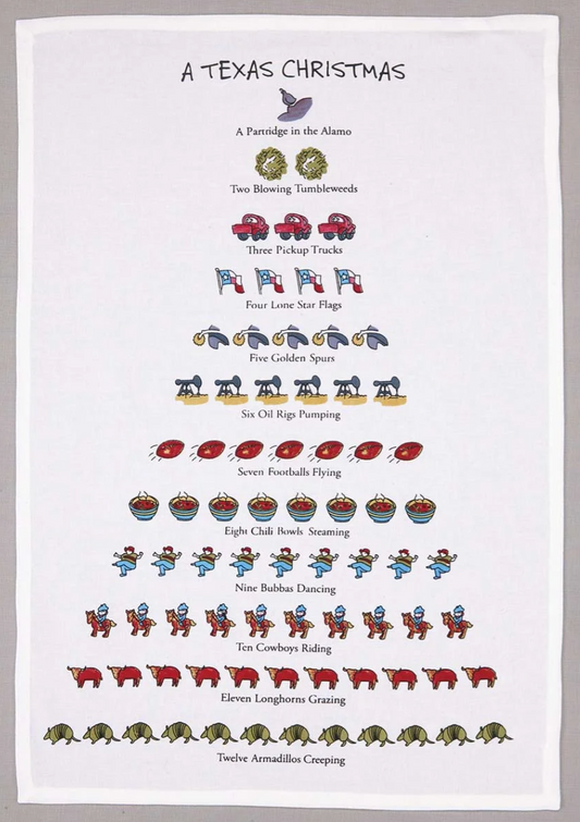 A Texas Christmas Kitchen Towel