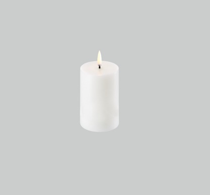 Nordic White LED Mini Pillar Candle - 2 x 3"