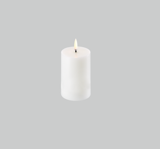 Nordic White LED Mini Pillar Candle - 2 x 3"