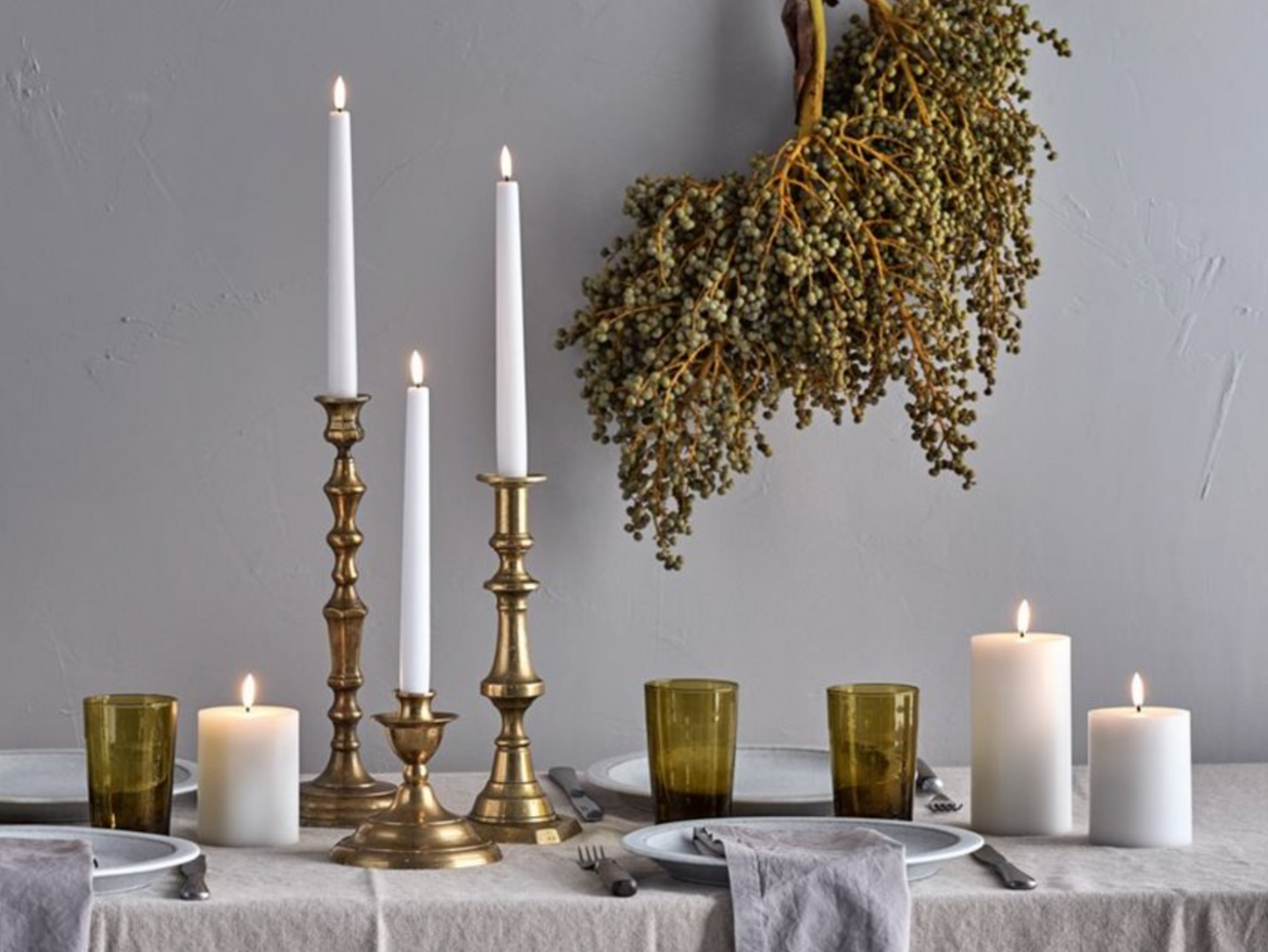 Ivory LED Melted Pillar Candle - 3 x 8"