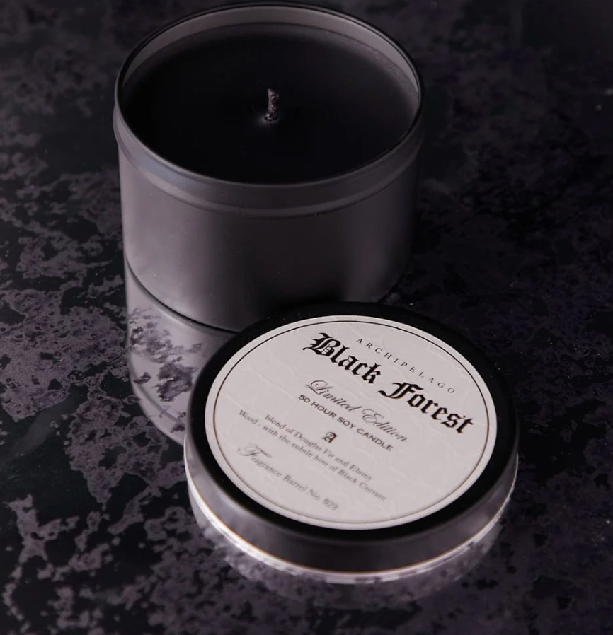 Black Forest Travel Tin Candle