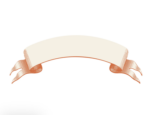 Classic Orange Banner Table Accent - Set of 12