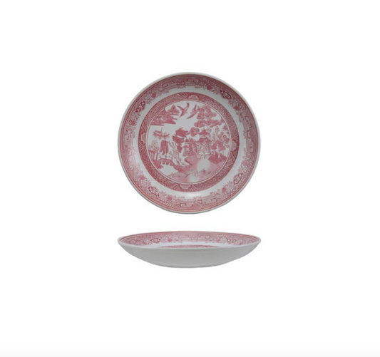 14" Rd Hand-Stamped Stoneware  Plate