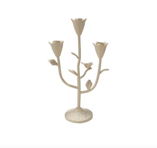 8"L x 13-1/4"H Cast Iron Flower Shaped