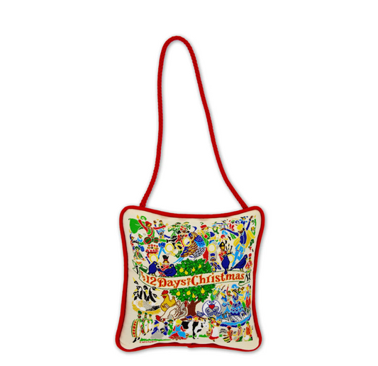 12 Days Of Christmas Mini Pillow Ornament