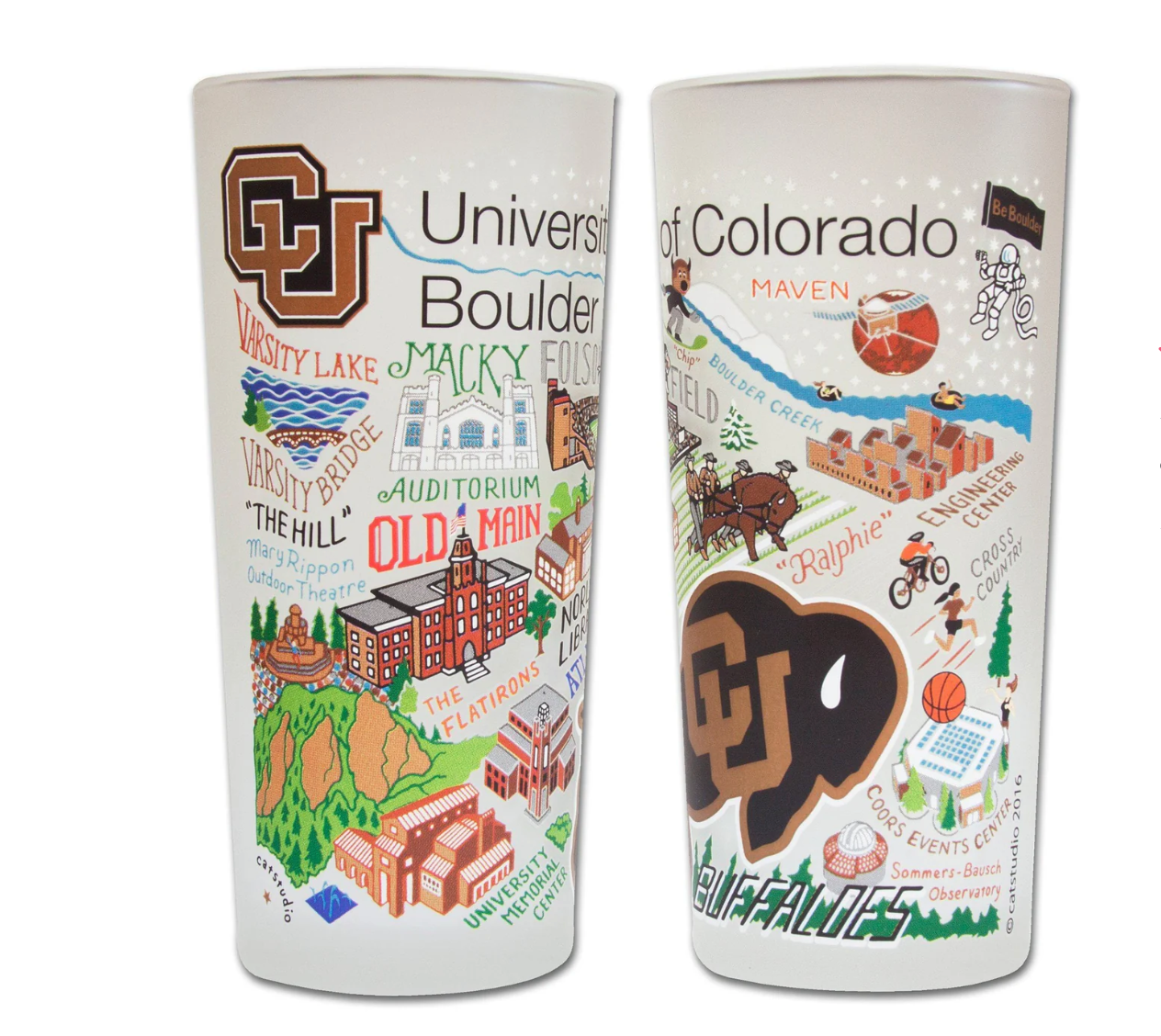 Boulder, University of Colorado Drinking Glass Set