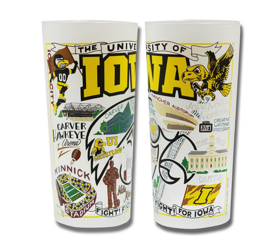 Iowa, University of Drinking Glass Set