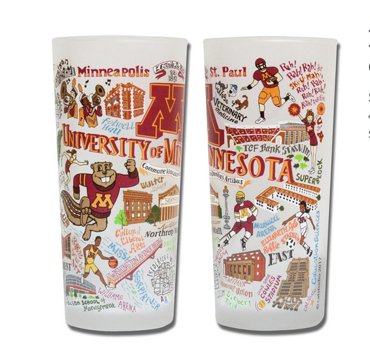 Minnesota, University Drinking Glass Set