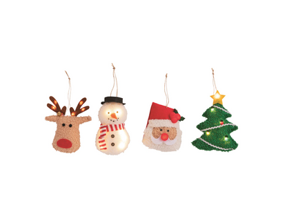 Christmas Light-Up Plush Ornaments