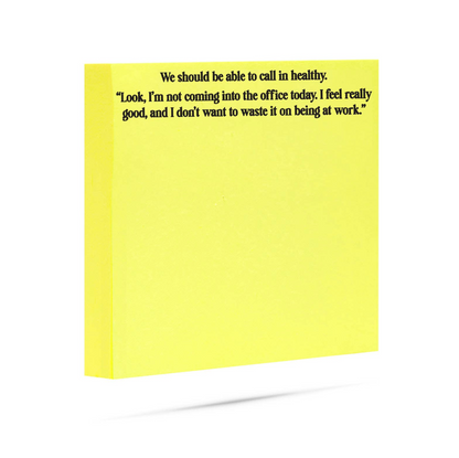 Call In Healthy Sticky Notes