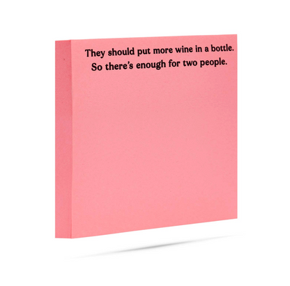 More Wine Sticky Notes