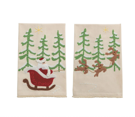 Santa Sleigh Towel Set