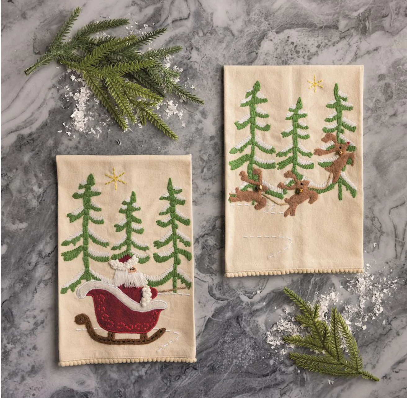 Santa Sleigh Towel Set