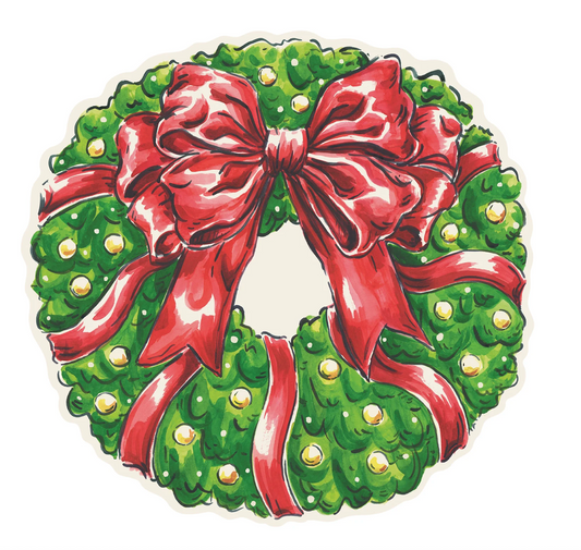 Die-cut Holiday Wreath Placemat