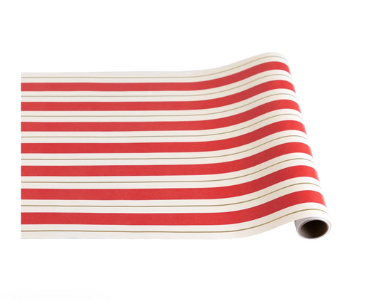 Red & Gold Awning Stripe Runner