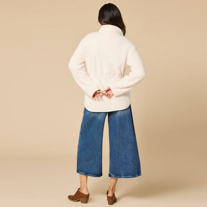 Dream Plush Zip Jacket - Almond